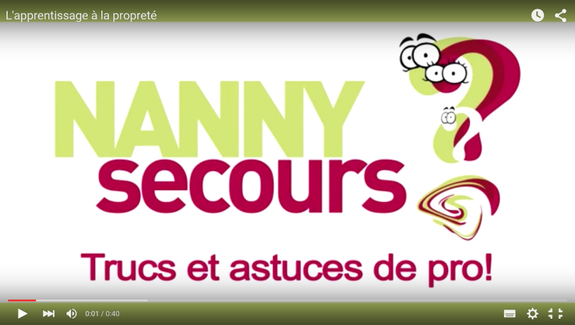 L'apprentissage à la propreté